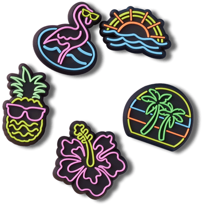 Lights Up Neon 5 Pack Jibbitz™ charms | Crocs Recommended