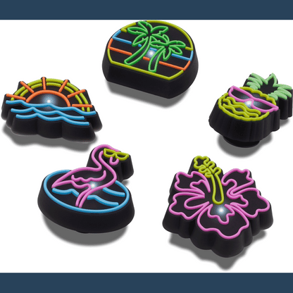 Lights Up Neon 5 Pack Jibbitz™ charms | Crocs Recommended