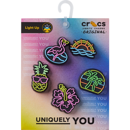 Lights Up Neon 5 Pack Jibbitz™ charms | Crocs Recommended