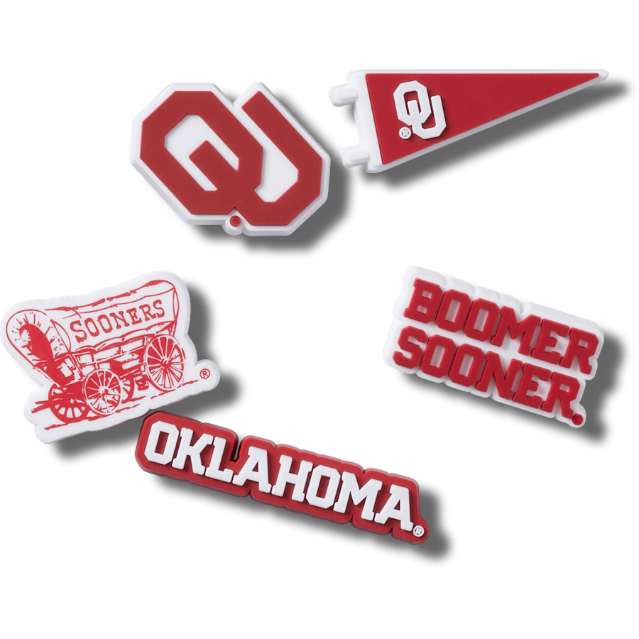 Univ of Oklahoma 5 Pack Jibbitz™ charms | Crocs Featured
