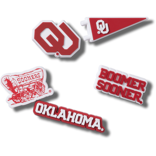 Univ of Oklahoma 5 Pack Jibbitz™ charms | Crocs Featured