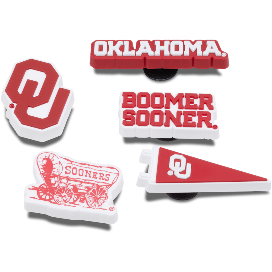 Univ of Oklahoma 5 Pack Jibbitz™ charms | Crocs Featured