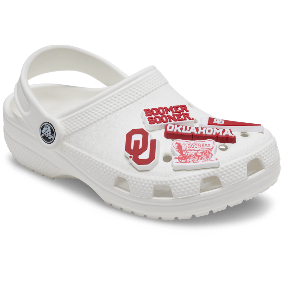 Univ of Oklahoma 5 Pack Jibbitz™ charms | Crocs Featured