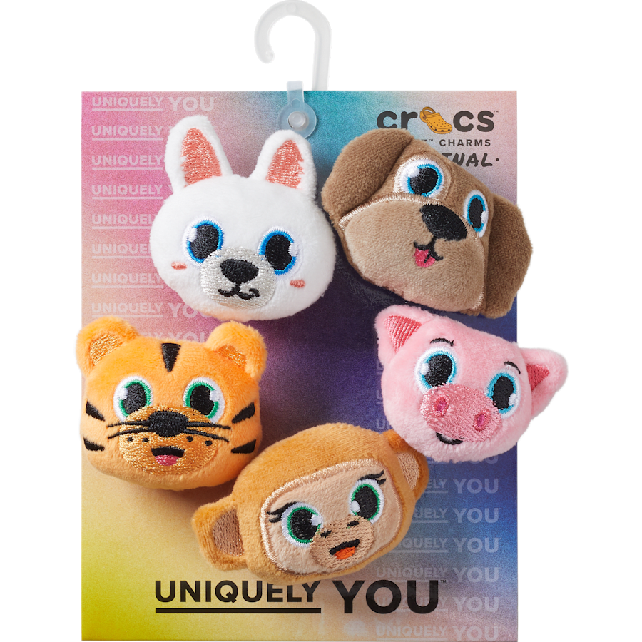 Fuzzy Animal 5 Pack Jibbitz™ charms | Crocs Signature