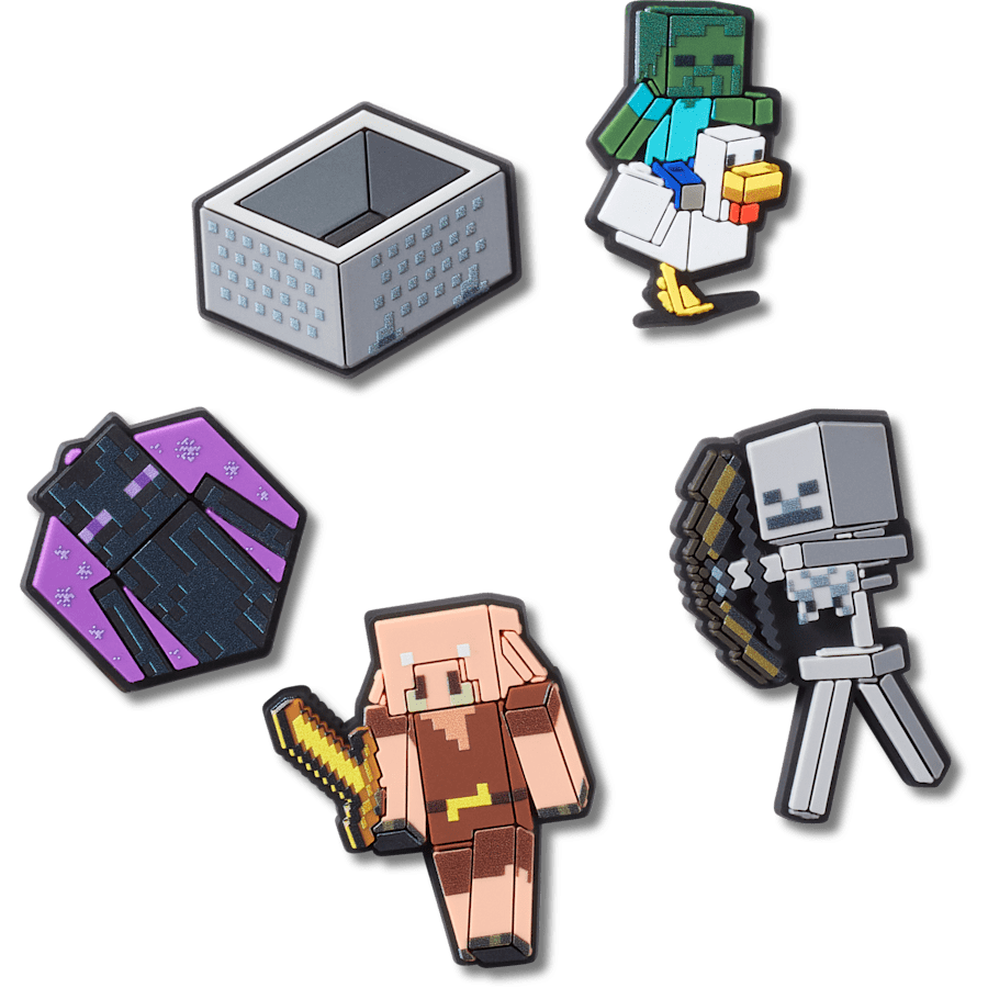 Minecraft 5 Pack Jibbitz™ charms | Crocs Best Seller