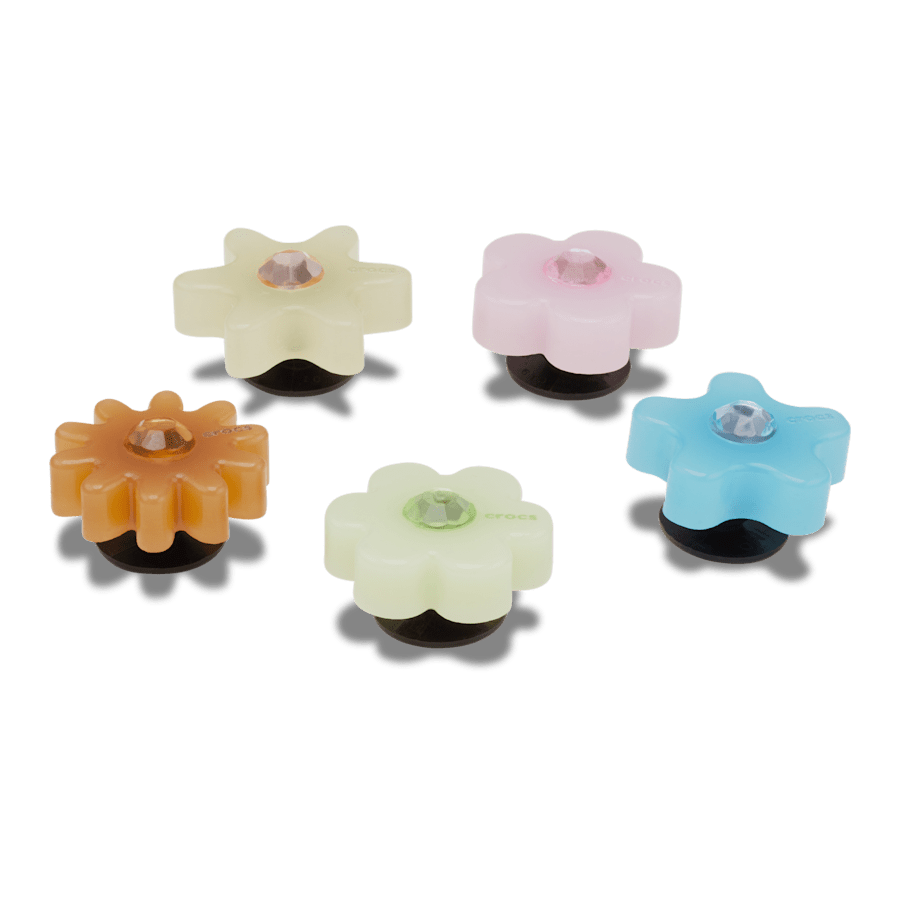 Enlighten Flower 5 Pack Jibbitz™ charms | Crocs Trusted