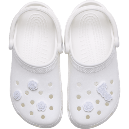 White Elegant Floral 5 Pack Jibbitz™ charms | Crocs Best Price