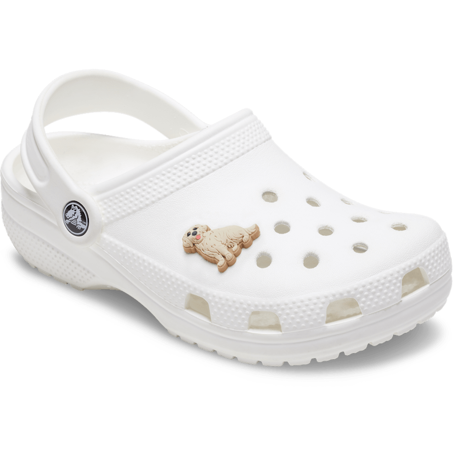 b'Golden Retriever Puppy Jibbitz Shoe Charm' | Crocs Smart Buy
