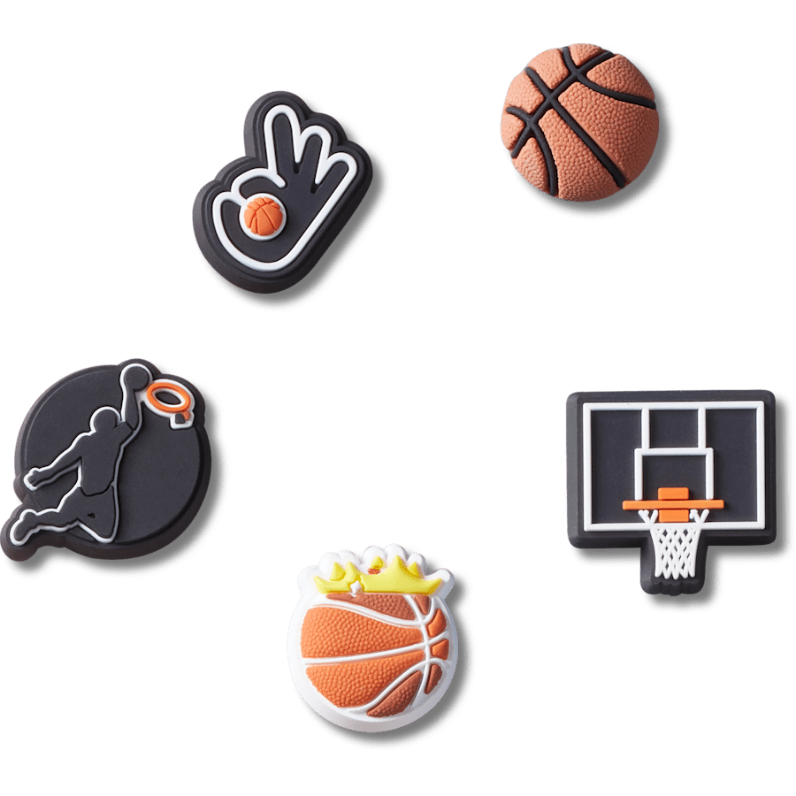 Basketball Team 5 Pack Jibbitz™ charms | Crocs Customer Favorite