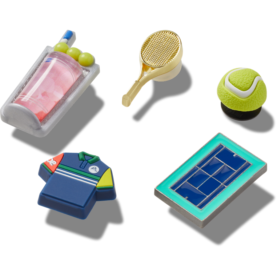 Day at The Tennis Court 5 Pack Jibbitz™ charms | Crocs Signature