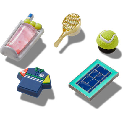 Day at The Tennis Court 5 Pack Jibbitz™ charms | Crocs Signature