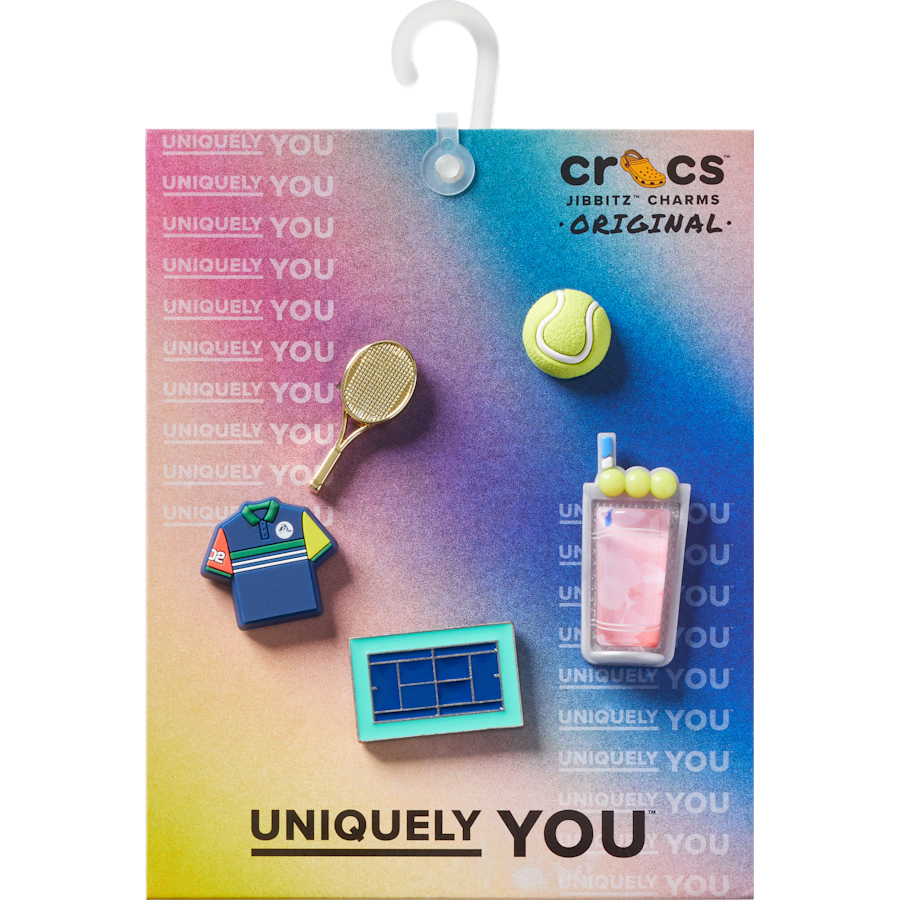 Day at The Tennis Court 5 Pack Jibbitz™ charms | Crocs Signature