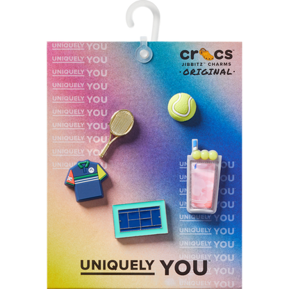 Day at The Tennis Court 5 Pack Jibbitz™ charms | Crocs Signature