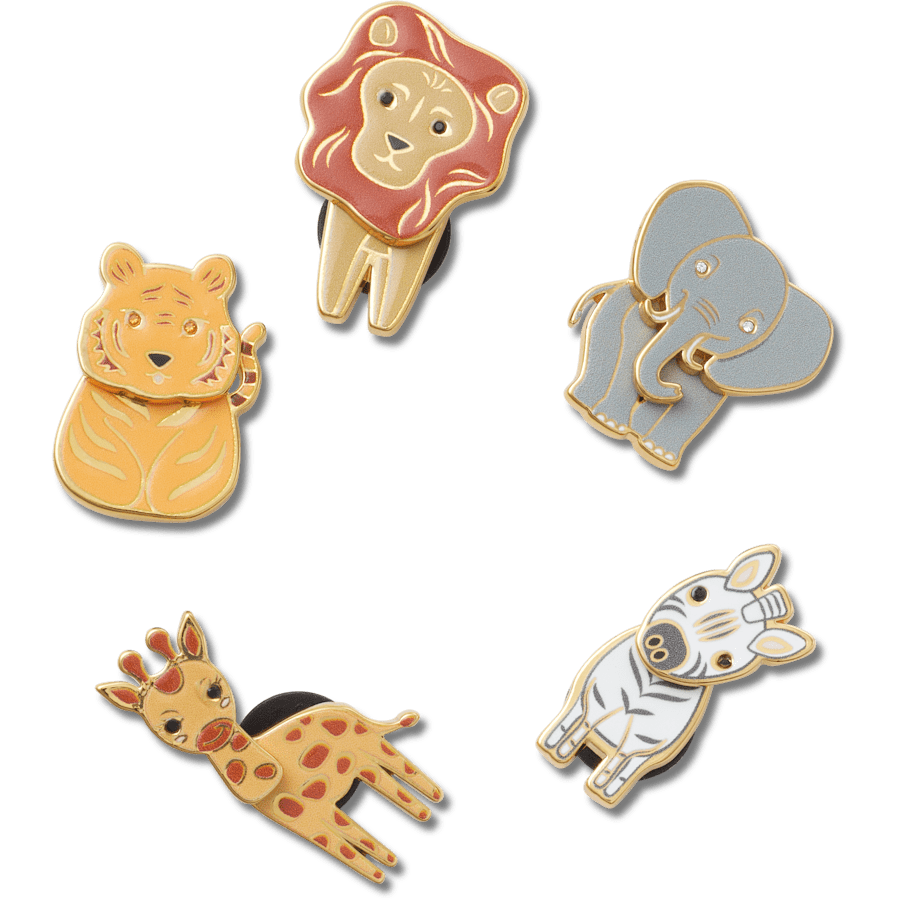 Enamel Safari 5 Pack Jibbitz™ charms | Crocs Latest