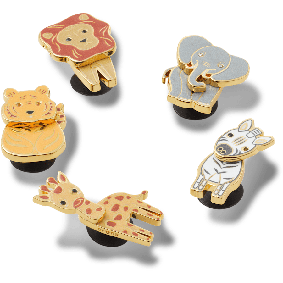 Enamel Safari 5 Pack Jibbitz™ charms | Crocs Latest