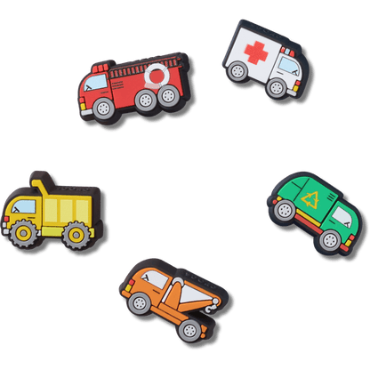 Tiny Work Trucks 5 Pack Jibbitz™ charms | Crocs Classic