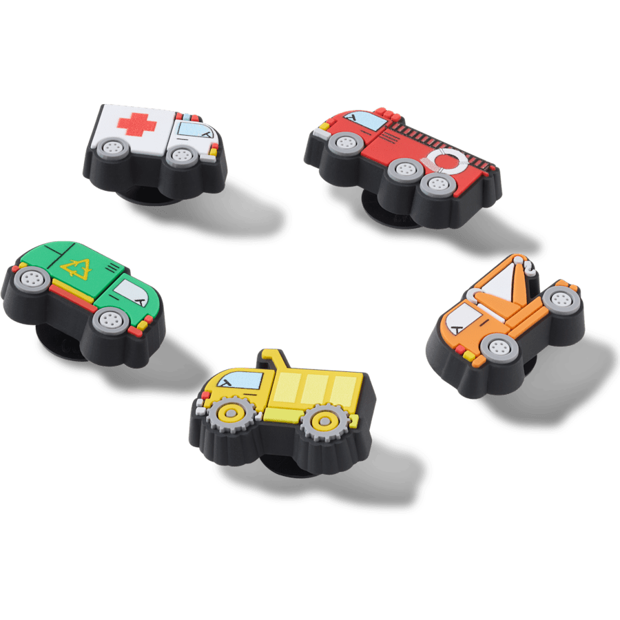 Tiny Work Trucks 5 Pack Jibbitz™ charms | Crocs Classic