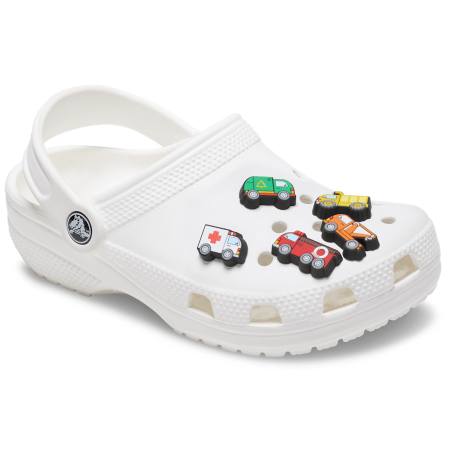 Tiny Work Trucks 5 Pack Jibbitz™ charms | Crocs Classic