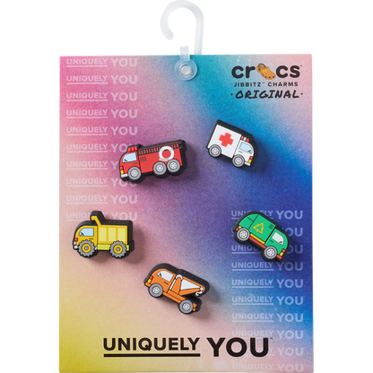 Tiny Work Trucks 5 Pack Jibbitz™ charms | Crocs Classic