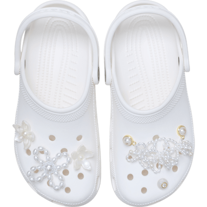 White Pearl Beaded 5 Pack Jibbitz™ charms | Crocs Special Offer