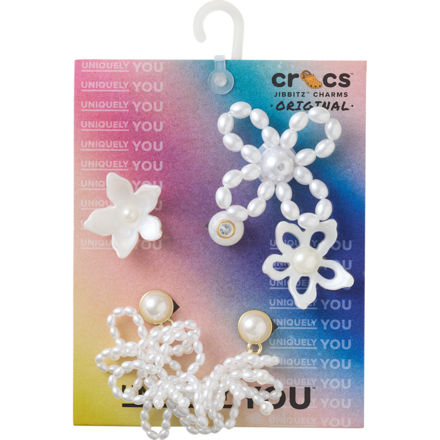White Pearl Beaded 5 Pack Jibbitz™ charms | Crocs Special Offer