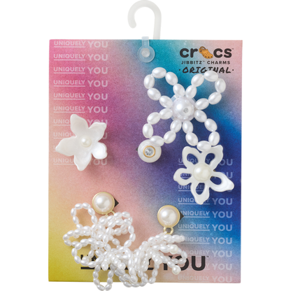White Pearl Beaded 5 Pack Jibbitz™ charms | Crocs Special Offer