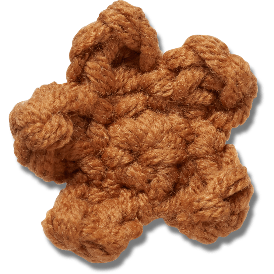 Crafted Crochet Brown Star Jibbitz™ charms | Crocs Premium