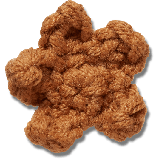 Crafted Crochet Brown Star Jibbitz™ charms | Crocs Premium