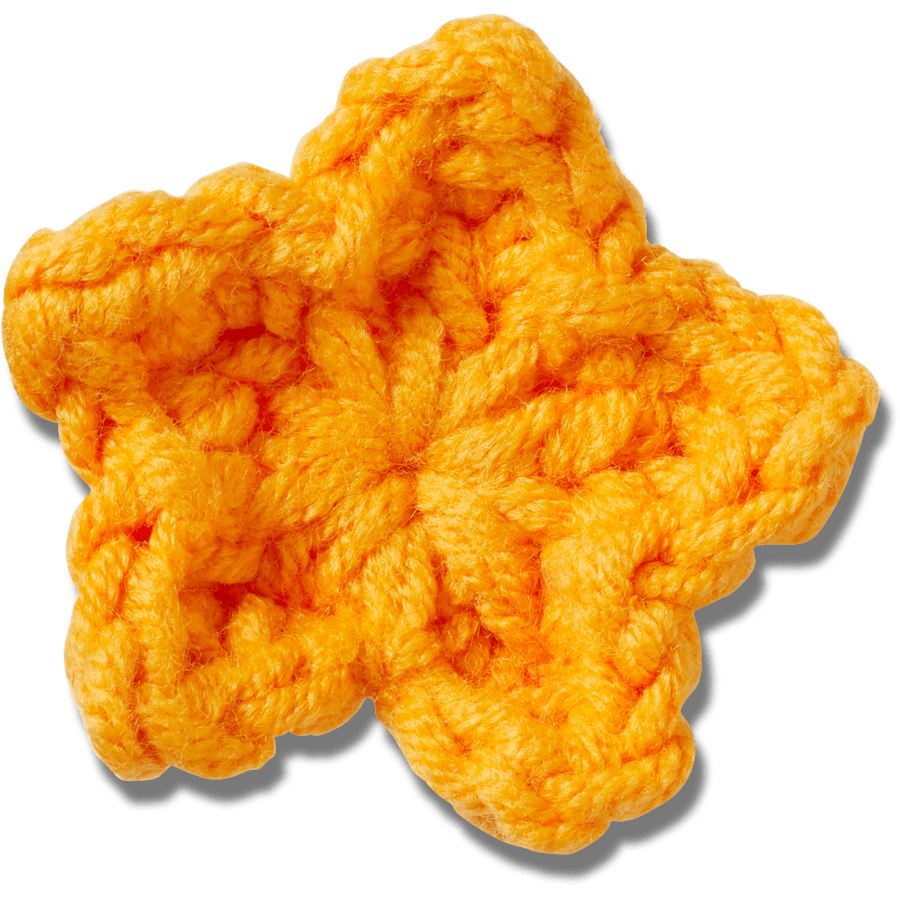 Crafted Crochet Orange Star Jibbitz™ charms | Crocs Latest