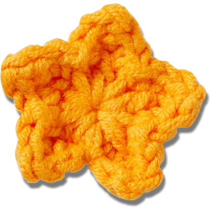 Crafted Crochet Orange Star Jibbitz™ charms | Crocs Latest