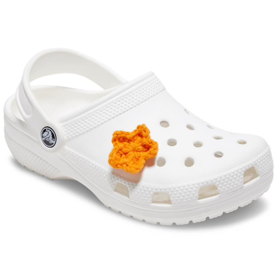 Crafted Crochet Orange Star Jibbitz™ charms | Crocs Latest
