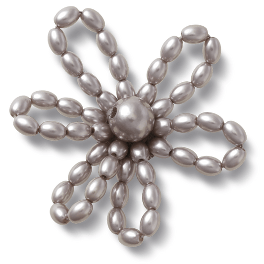 Grey Pearl Beaded Daisy Jibbitz™ charms | Crocs New