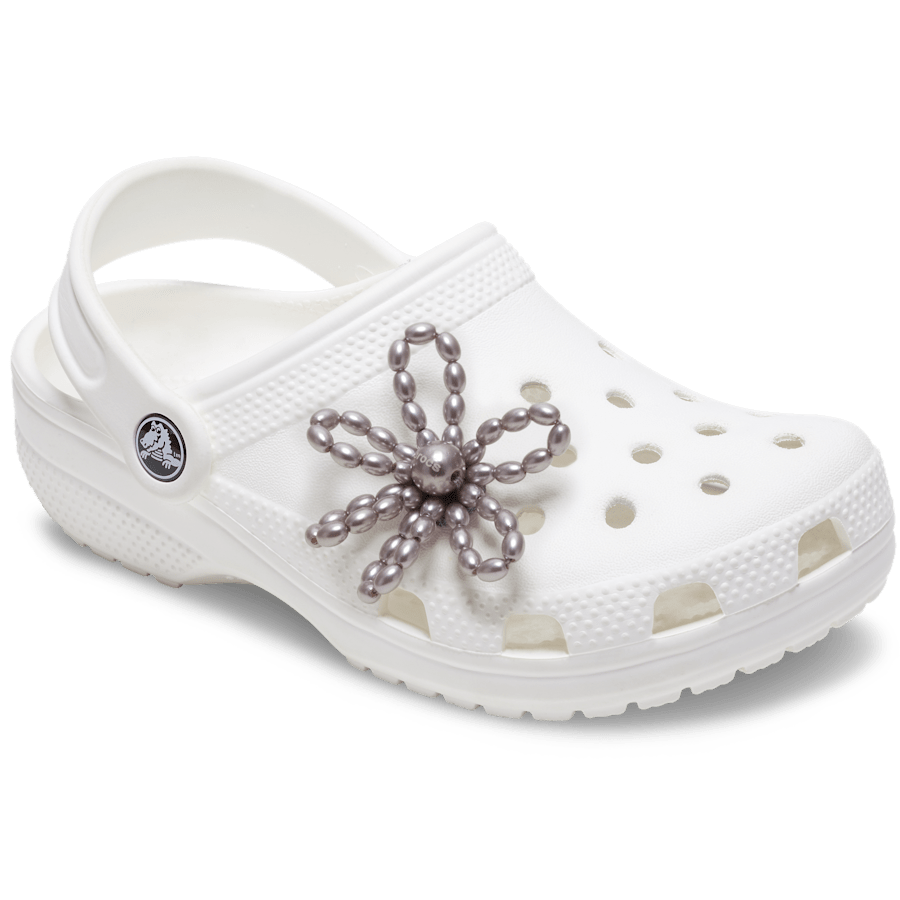 Grey Pearl Beaded Daisy Jibbitz™ charms | Crocs New