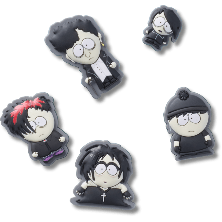 South Park Goth Kids 5 Pack Jibbitz Shoe Charm | Crocs Trending
