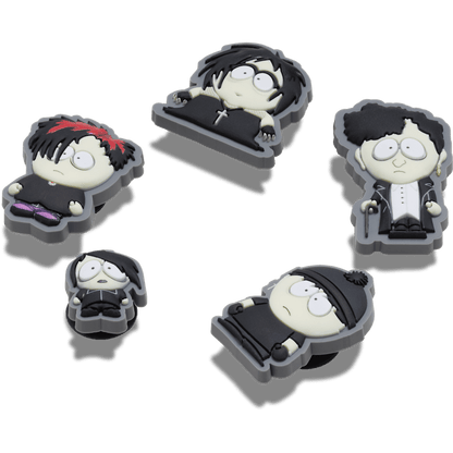 South Park Goth Kids 5 Pack Jibbitz Shoe Charm | Crocs Trending
