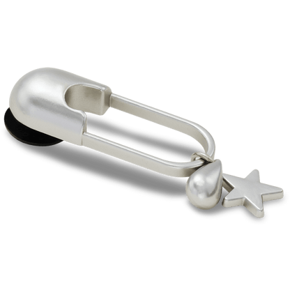 Silver Meta Safety Pin Jibbitz™ charms | Crocs Featured