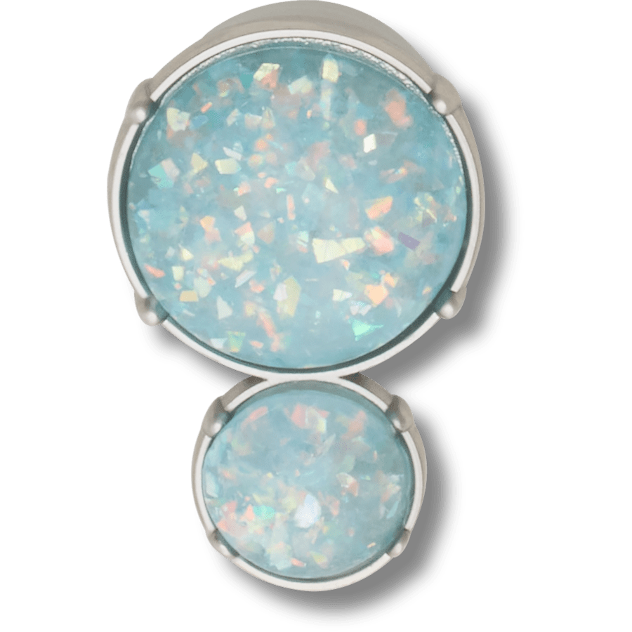Opalescent Meta Double Gem Jibbitz™ charms | Crocs Essential