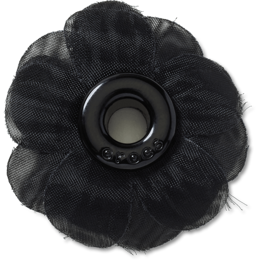 Black Chiffon Grommet Jibbitz™ charms | Crocs Signature