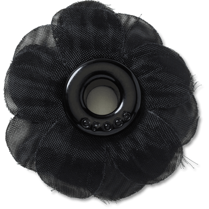 Black Chiffon Grommet Jibbitz™ charms | Crocs Signature