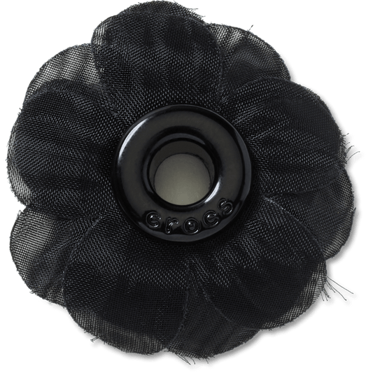 Black Chiffon Grommet Jibbitz™ charms | Crocs Signature
