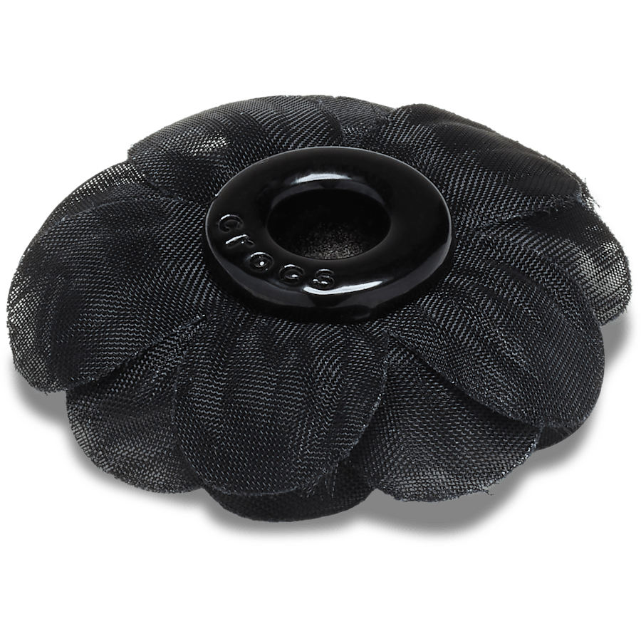 Black Chiffon Grommet Jibbitz™ charms | Crocs Signature