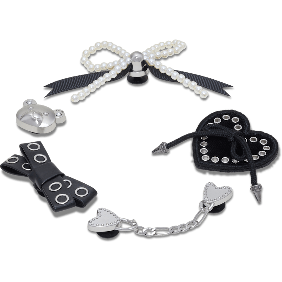 Indie Luxe Silver 5 Pack Jibbitz™ charms | Crocs Sale