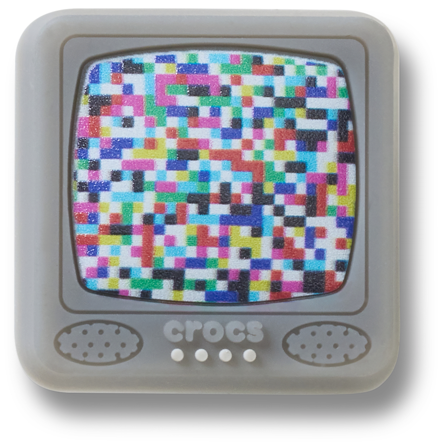 Lights Up Pixelated TV Jibbitz™ charms | Crocs Recommended