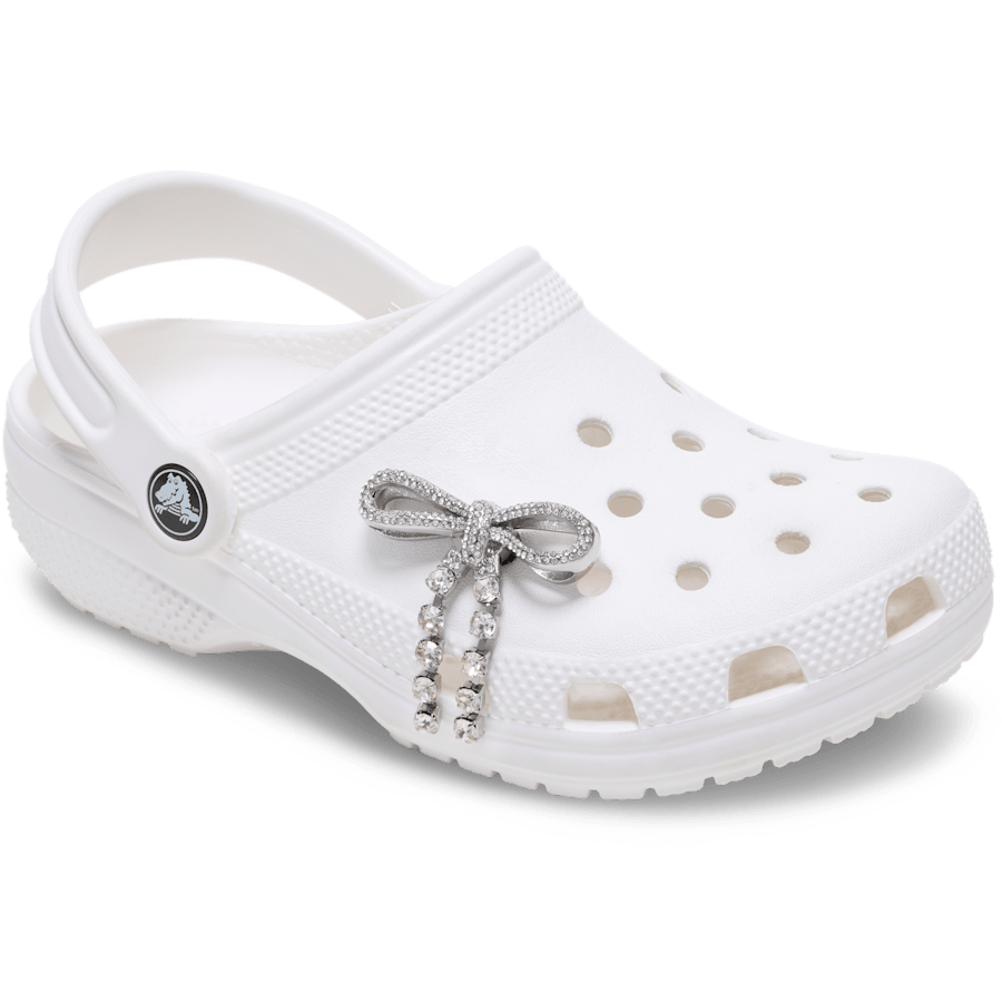 Silver Gem Bow Jibbitz™ charms | Crocs Best Price