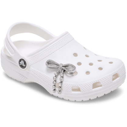 Silver Gem Bow Jibbitz™ charms | Crocs Best Price