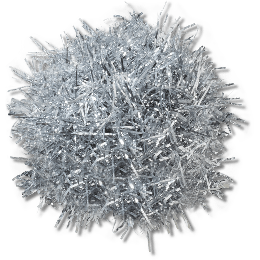 Silver Tinsel Pom Jibbitz™ charms | Crocs Value