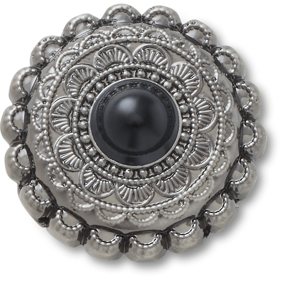 Silver and Black Emblem Jibbitz™ charms | Crocs Classic