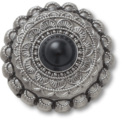Silver and Black Emblem Jibbitz™ charms | Crocs Classic
