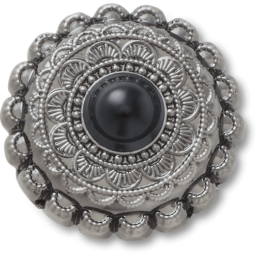 Silver and Black Emblem Jibbitz™ charms | Crocs Classic