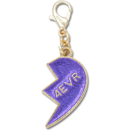 Purple Glitter BFF Charm Right Jibbitz Shoe Charm | Crocs Popular